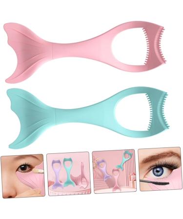 VILLCASE Makeup Bundles 2pcs Mascara Brush Eyeshadow Brush Mascara Shield and Eyeliner Kit Eyelash Curler Multifunction - Buy Online on SooperMarket.com