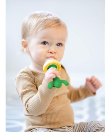 Lollaland 2-in-1 Cactus Fruit Feeder Pacifier for Babies - Food Teethers with Silicone Pouch - Buy Online on SooperMarket.com
