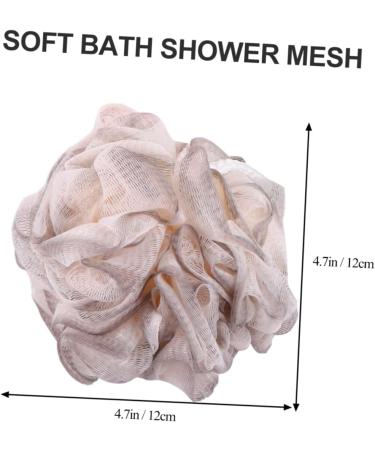 3pcs Bath Ball Shower Poufs - Mesh Bubble Maker Scrubber | International Shipping - Buy Online on SooperMarket.com
