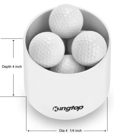 KINGTOP Golf Hole Cup for Practice Putting Green - Fits PGA, LPGA, USGA Regulations - ABS Ivory White - 4 or 6 Depth - 2pcs - Buy Online on SooperMarket.com