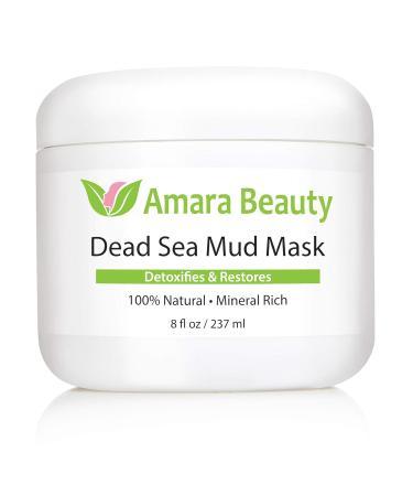 Buy Amara Beauty Dead Sea Mud Mask - Pure Detoxifying Mud for Face & Body - 8 oz | Nourish & Restore Healthy Skin - Buy Online on SooperMarket.com