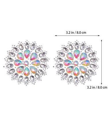 TENDYCOCO Crystal Breast Tattoo Sticker - Acrylic Diamonds Breast Pasties for Party - Sparkle and Shine! - Buy Online on SooperMarket.com
