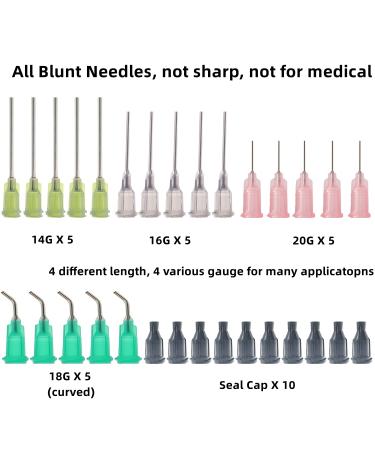 15 Pack Syringes with Blunt Tip Needles and Caps - Ideal for Lip Gloss, Paint, Epoxy Resin, Liquids, Glue, and Oil Refilling - Buy Online on SooperMarket.com
