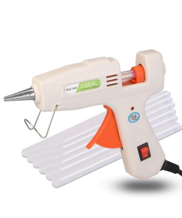Hot Glue Gun with 30 Pcs Glue Sticks Mini Hot Glue Gun Kit Heating up Quickly Hot Melt Glue Gun for DIY Craft and Home Repairs  20W (White)