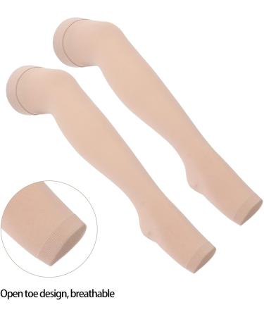 High Compression Breathable Elastic Compression Socks - X-Large Open Toe Stockings for Outdoor Sports - Buy Online on SooperMarket.com