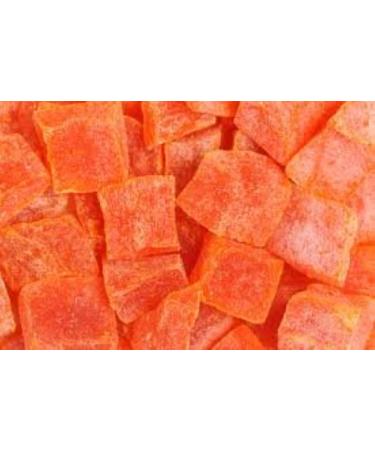 Dried Papaya Chunks (5 Lbs.) - Diced Dried Papayas Best for Snacking & Baking - Paw Paw Tree - Lightly Sugar Coated  Low Sodium  Dairy Free  Low Cholesterol  Low Fat & High Fiber Fruits - Farm Fresh Nuts Brand 5 Pound - Buy Online on SooperMarket.com