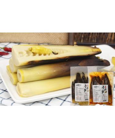 snacks Gift Package Pickled Pepper Crispy Bamboo Shoots 500g/pack spicy Chinese Snack Hand Peeled Fresh Mountain Pepper Bamboo Shoots Pickled Vegetables spicy Strips (Pickled Pepper Flavor 10 pack) Pickled Pepper Flavor 10 pack