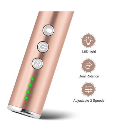 Professional Manicure Pedicure Nail Drill Kit - Cordless Electric Nail File 10 Bits & Bands LED Light 3 Speed Nail Care Tools for Home & Salon - Buy Online on SooperMarket.com