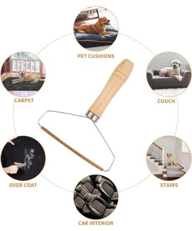 2 pcs Lint Remover on Carpet Pet Hair Remover Dog Cat Hair Remover Reusable Lint Shaver Roller Cleaner Clothing Fabric Sofa Furniture Car - Buy Online on SooperMarket.com