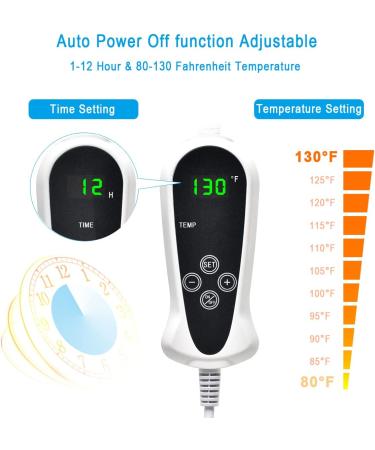 Pet Heating Pad for Dogs & Cats - Electric Indoor Warming Mat with Auto Power Off - 18 x 18 - Buy Online on SooperMarket.com
