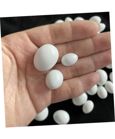 Yardwe 12pcs Fake Eggs Minieggs Household Egg Props Mini Egg Graffiti Plastic Eggs Fake Bird Eggs Parrot 1.6x1.2cm White - Buy Online on SooperMarket.com