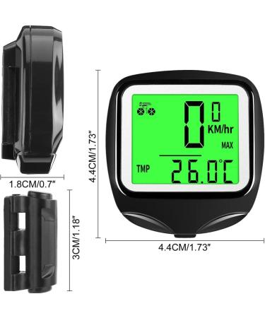 Finibo Wired Bicycle Computer - Waterproof 23-Function Speedometer & Mileage Counter for Cyclists - Buy Online on SooperMarket.com
