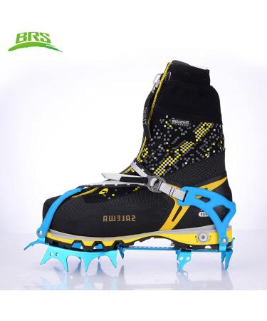 Blue BRS-S3 Ultralight 14 Teeth Aluminium Crampons for Ice Climbing - Buy Online on SooperMarket.com