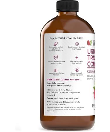 Organic Urinary Tract Complete 16oz - Bladder Health, UTI Prevention & Yeast Infection Treatment - 16 Fl Oz - Buy Online on SooperMarket.com