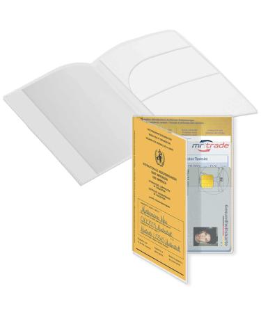 MTB More Energy 1x cover with extra compartment for vaccination card vaccination passport (size 13x9.3 cm exhibition date from CA 2005) - foldable - Matted - Vaccination Pass cover Clear -out cover protective cover 1 piece