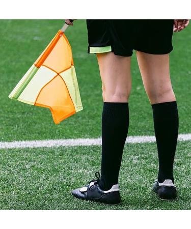 2PCS Football Referee Flags with Storage Bag - Waterproof Hand Flags for Soccer, Rugby, and Hockey Matches | 13.78x13.78inch - Buy Online on SooperMarket.com