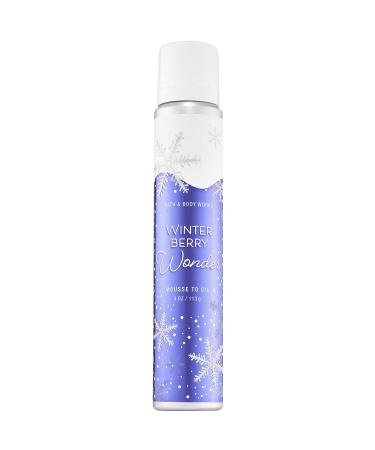 Bath and Body Works WINTER BERRY WONDER Mousse to Oil 4 Ounce (2018 Edition)
