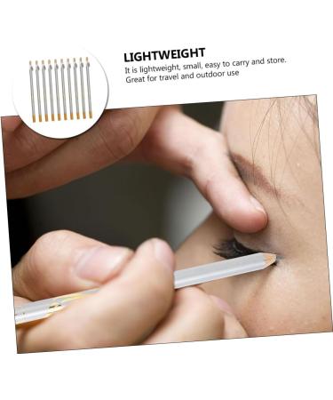 Mikinona 10pcs Pencil Sharpener Eyebrow Pencil Smooth Eyeliner Pencil Eye Shadow Pencils 2 in 1 Eyebrow Brush - Buy Online on SooperMarket.com
