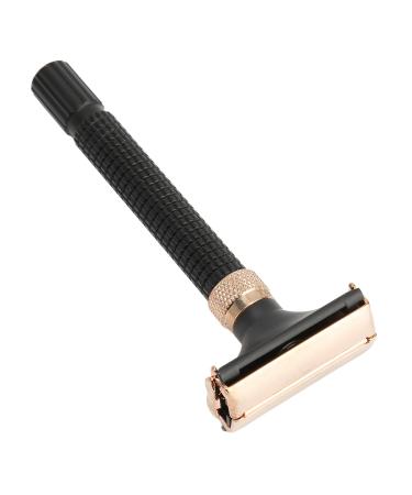 Double Edge Razor Handle - Reusable Metal Safety Razor for Men & Women | Black Eco-Friendly Shaving Solution - Buy Online on SooperMarket.com