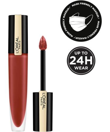 L'Or al Paris Rouge Signature Matte Liquid Lipstick 130 Amaze - Long-Lasting Lip Color - Buy Online on SooperMarket.com