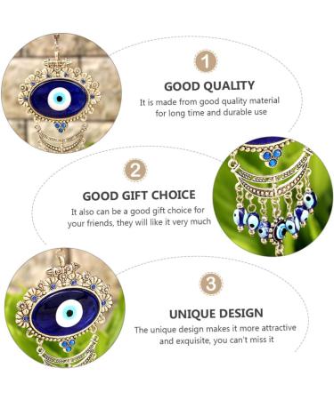 ABOOFAN 3pcs Blue Pendant Keychain Accessories Blue Eye Amulet Ornament Hanging Pendant Charm Devil Eye Rear - Buy Online on SooperMarket.com