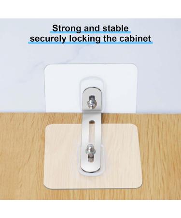 Kioiner 4 Pairs Furniture Wall Anchors Adhesive Adjustable Furniture Anchors for Securing Bookshelf Dresser Cupboard Cabinet Anti Tip Furniture Straps for Pet Baby Proofing Child Safety (Type A) - Buy Online on SooperMarket.com