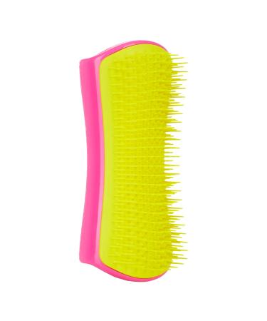 Tangle Teezer | Pet Teezer | Detangling and Dog Grooming Brush | Dry Brush or Dog Bath Brush | Pink & Yellow Pink & Yellow 1 Count (Pack of 1)