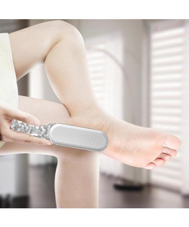 Dranng Foot Scrubber - 2-in-1 Foot Scraper Dead Skin Remover Professional Pedicure Tools Foot Scraper Reduces Calluses and Corns for Feet Hands Body Care Transparent - Buy Online on SooperMarket.com