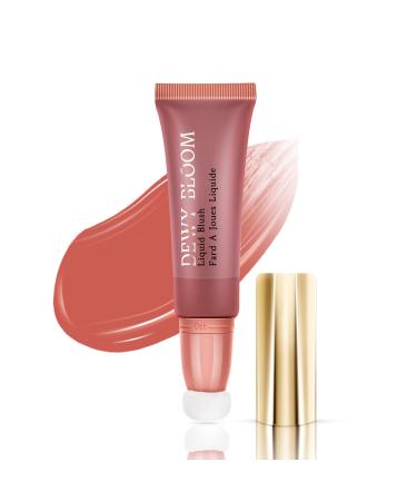 Cilrofelr Makeup Liquid Blush Blush Beauty Wand  Natural-looking Liquid Blush Wand Dewy Finish  Highly Pigmented  Easily Blendable  Weightless  Long-wearing |105 Ardour-Terracotta 0.34fl.oz
