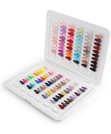 minkissy 1pc Nail Color Book Nail Color Chart Display Nail Color Display Board Salon Nail Color Plate Nail Polish Color Chart Nail Color Display Plate Accessories Manicure Abs White - Buy Online on SooperMarket.com