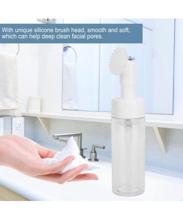 Buy Transparent Foam Bottle with Brush for Facial Cleanser Best International Shipping | #1 Foam Pump Bottle - Buy Online on SooperMarket.com
