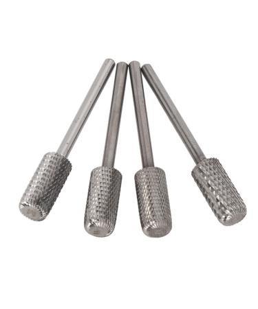 Nail Art Drill Polishing Removing Nail Gel 4 Pieces Nail Tungsten Steel Drill Grinding M C F XF with Storage Box for Nail Studio