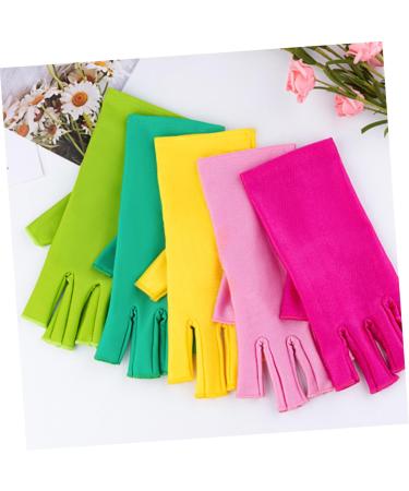 Healeved 6 Pairs Mitts Nail Art Tools Crochet Half Finger Gloves Sewing Tool Kitchen Trolley Manicure Tools Sewing Gloves for Women Crochet Hooks Crochet Tools Spandex Safety Mask Hand Work - Buy Online on SooperMarket.com