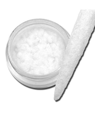 Velvet Plush Powder Pompom Look Powder Nailart White