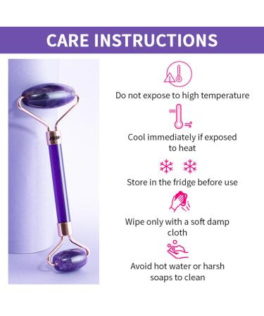 Nykaa Naturals Amethyst Face Roller - Diminish Fine Lines & Wrinkles | Natural Skin Calming Crystals | Tone & Sculpt Skin - 1 pc - Buy Online on SooperMarket.com
