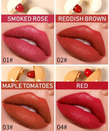 Chocolate Lipstick Set: 8 Waterproof Mini Capsule Pills in Matte Velvet Finish for Women - Buy Online on SooperMarket.com
