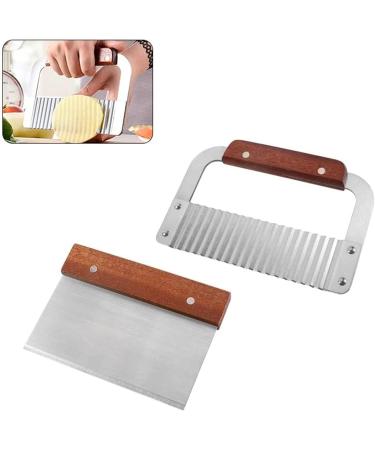 DD-life Pack of 2 Stainless Steel Wavy & Straight Soap Mold Loaf soap cutter Garnish Potato Vegetable Cake Cutter Cutting Tool Wavy& Straight - Buy Online on SooperMarket.com