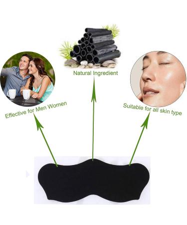Pore Strips (80pcs) Natural Charcoal Blackhead Strips for All Skin Types - Nose & Face Blackhead Remover - Buy Online on SooperMarket.com