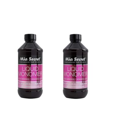 Mia Secret Liquid Monomer Professional Acrylic System 8 oz. - 2 Pack