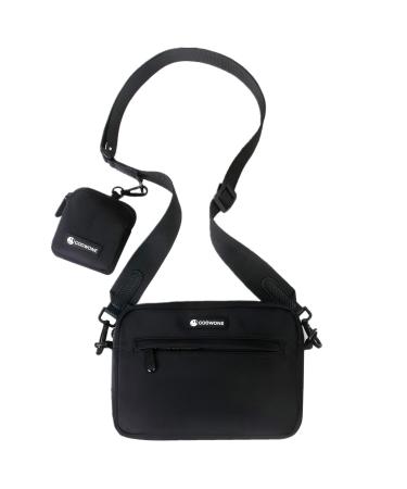 Coowone treats for dogs Practical walking bag for dog training waterproof dog lineage dog eleckerli bags with faecal bag dispenser black