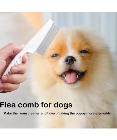Flea Comb for Dogs 2-piece Set of Dog Fine Toothed Flea Comb Flea Comb for Cats Dogs Lice Combs Fine Tooth Comb Grooming Suitable for Removing Tears Stains from Dogs Fleas Lice - Buy Online on SooperMarket.com