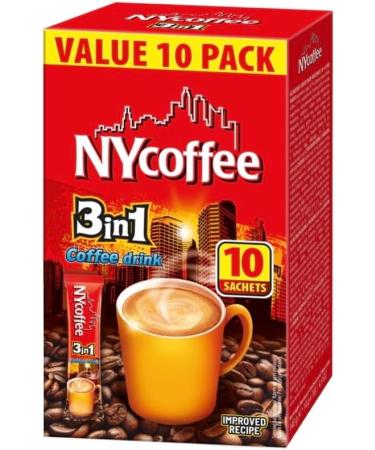 NY Coffee 3 in 1 50 Sachets 5 Flavours Classic Salted Caramel Irish Vanilla 2 in 1 5 Boxes x 10 Sachets - Flavoured Coffee Sticks Ideal For Home or Work Salted Caramel Vanilla Irish Classic 2.8 g (Pack of 5) - Buy Online on SooperMarket.com
