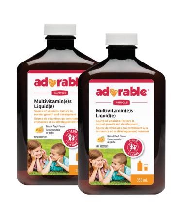 Wampole Adorable Kids Multivitamins Liquid Fast Liquid Absorption 350 ml (Pack of 2)