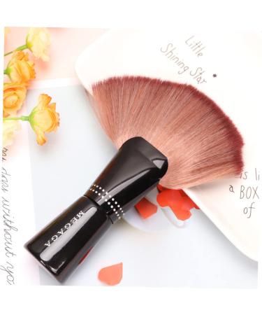 Beavorty Mineral Cutting Barber Cream - Highlighter Tool & Blending Brush for Face Makeup | Nylon Fan Brush for Blush & Foundation | 20x4x16cm Coffee Color - Buy Online on SooperMarket.com