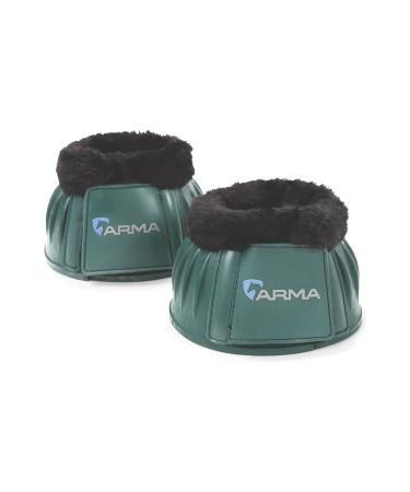 Shires ARMA Touch Close Bell Boots Green and Black Coat Cob