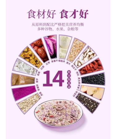 Purple potato konjac starch Soup 500g/can Ready-to-Eat Sweet potato konjac porridge Instant Breakfast Congee food replacement Grain powder Healthy and Nutritious oatmeal cereal Chinese Special (2can) - Buy Online on SooperMarket.com