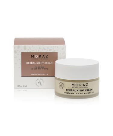 Moraz Night Cream for Dry Skin - Face Moisturizer - Collagen Boosting and Anti Aging Moisturizer Face Cream - Overnight Facial Moisturizer - 1.7 oz