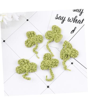 Operitacx 10pcs Socks Badge Sign Crocheted Shamrock Appliques Applique Patches Accessories Shoes and Hats - Buy Online on SooperMarket.com