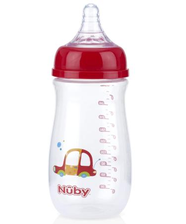 Nuby Wide Neck Bottle with Anti-Colic Air System  Colors/Prints May Vary  1pk Multi - Buy Online on SooperMarket.com