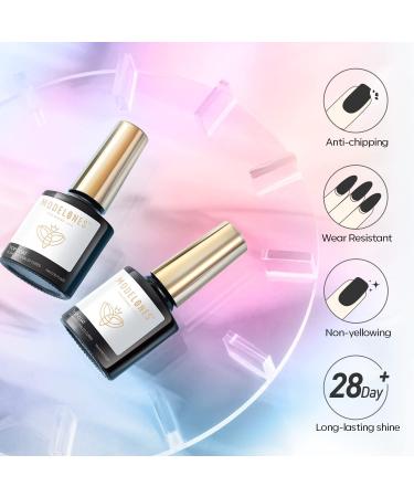 Modelones Glitter Gel Top Coat 10ml Iridescent Silver Mix Glitter Gel Polish No Wipe Top Coat Glossy Sparkly Finish Long Lasting Soak Off Rainbow Shimmer Glitter Gel Nail Polish Nail Art Manicure - Buy Online on SooperMarket.com